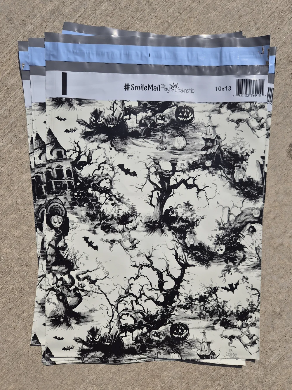 👻 Spooky Toile Halloween 🎃 Poly Mailers 🦇 10x13 Shipping Bags 20 Count